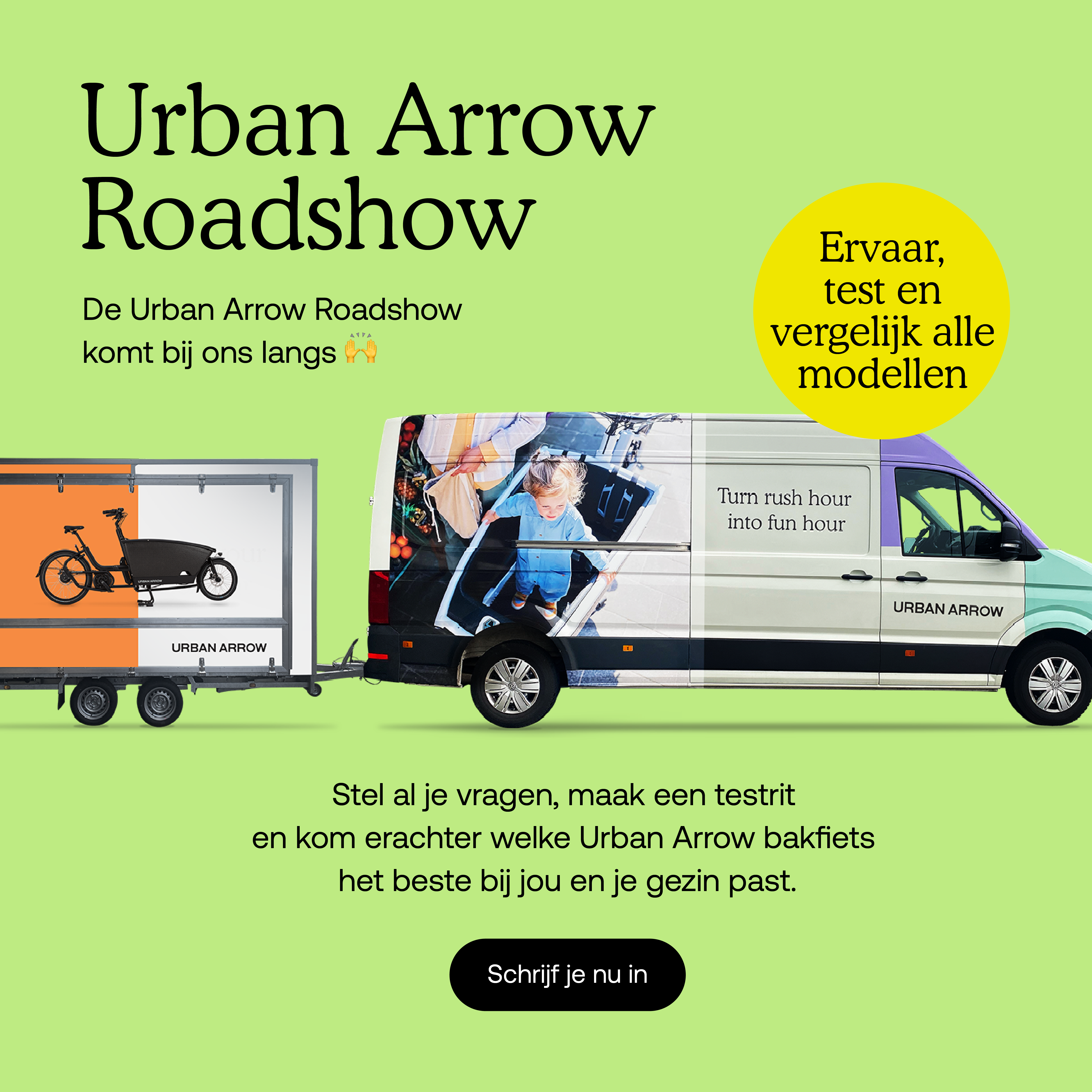 Bike Totaal Krimpen - Urban Arrow - Roadshow - informatie